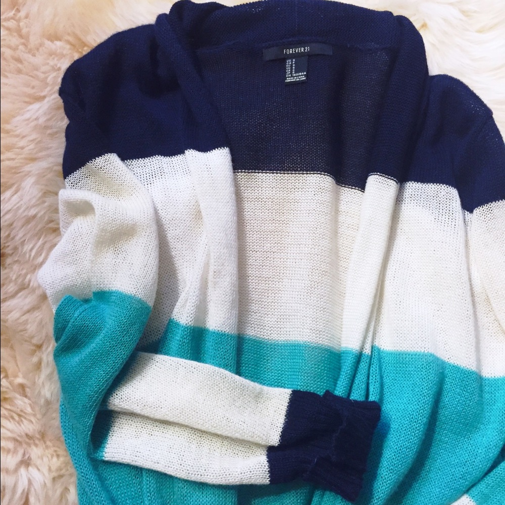 Tri-Colored Cardigan