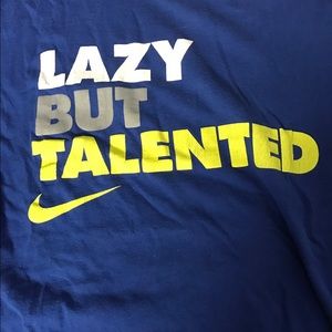 Nike Small Lazy But Talented Dry Fit Shirt