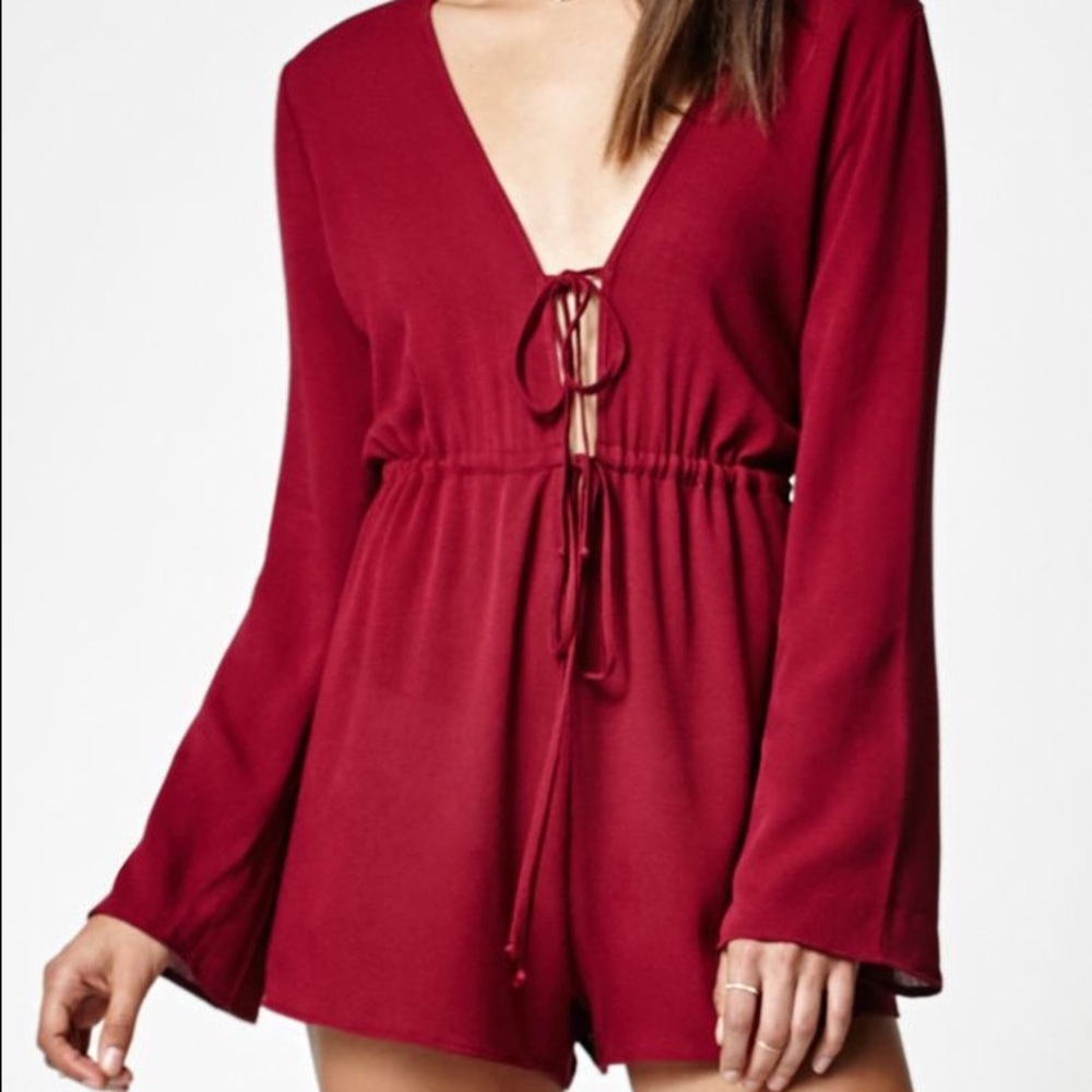 Maroon romper