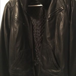 Black Faux Leather Jacket