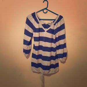 Striped v-neck sweater