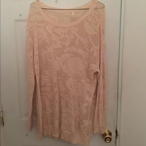 Frenchi / oversized blush pink sweater