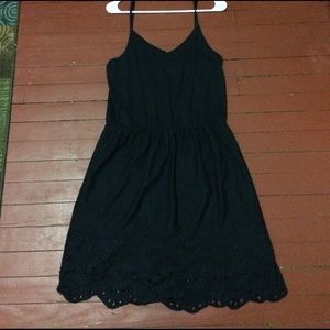 Ann Taylor Loft Blue Dress sz Medium Cotton