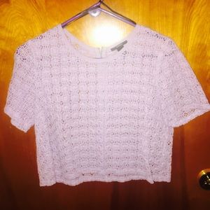 Flower woven blouse