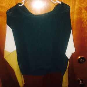 Block colored sweater