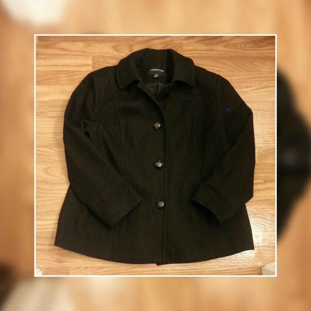 Woman's Black Pea Coat