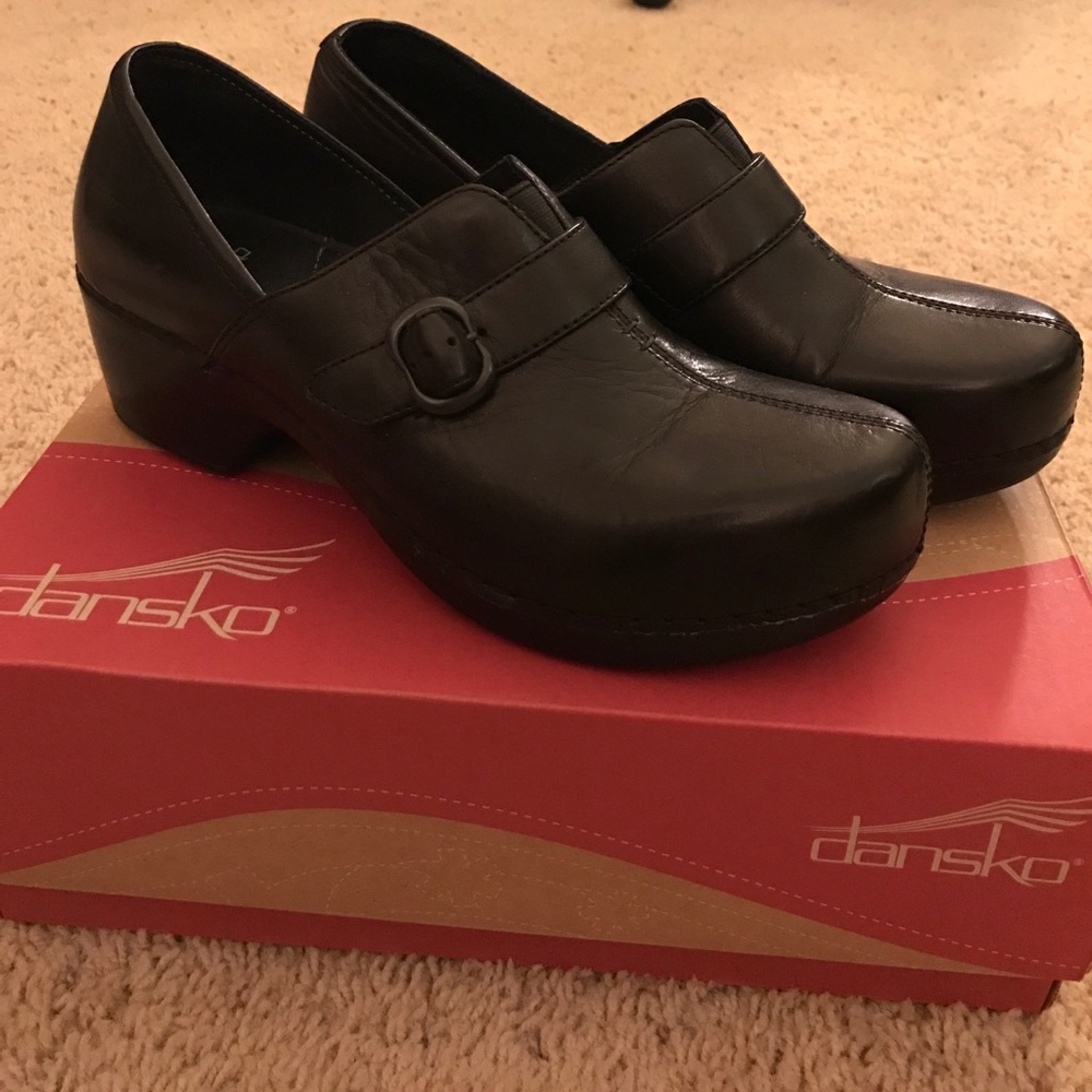 Dansko Black Tamara Clogs