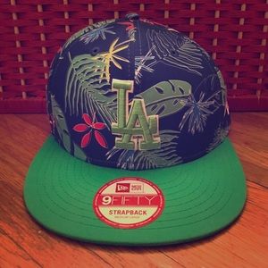New Era Accessories - New LA Tropical Blue Green Strapback New Era Hat New Era Accessories - New LA Tropical Blue Green Strapback New Era Hat