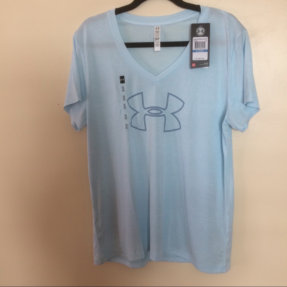 ❌SOLD❌UA Tech Twist Logo V-NeckShirt - Picture 4 of 7