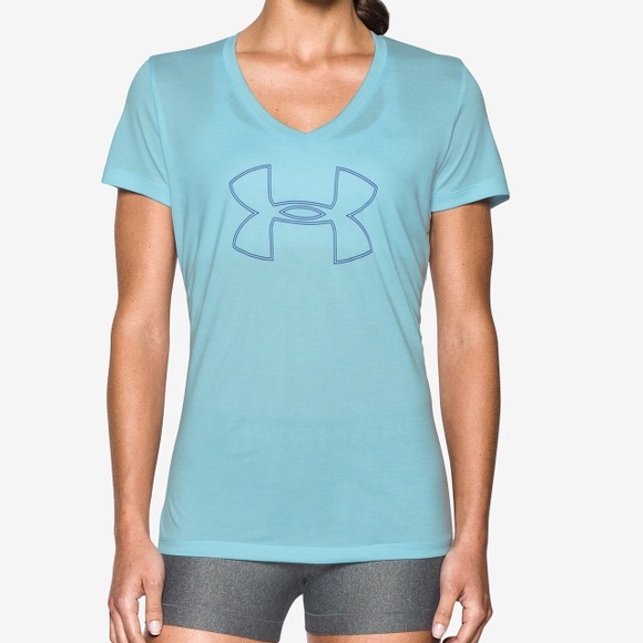 Under Armour Tops - ❌SOLD❌UA Tech Twist Logo V-NeckShirt