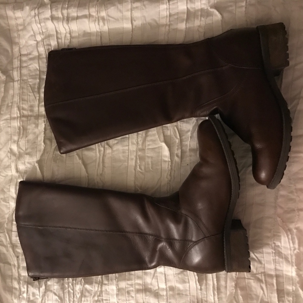 Tall brown UGG boots