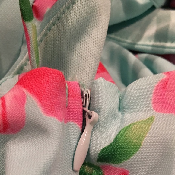 Mint Floral Dress - Picture 5 of 5