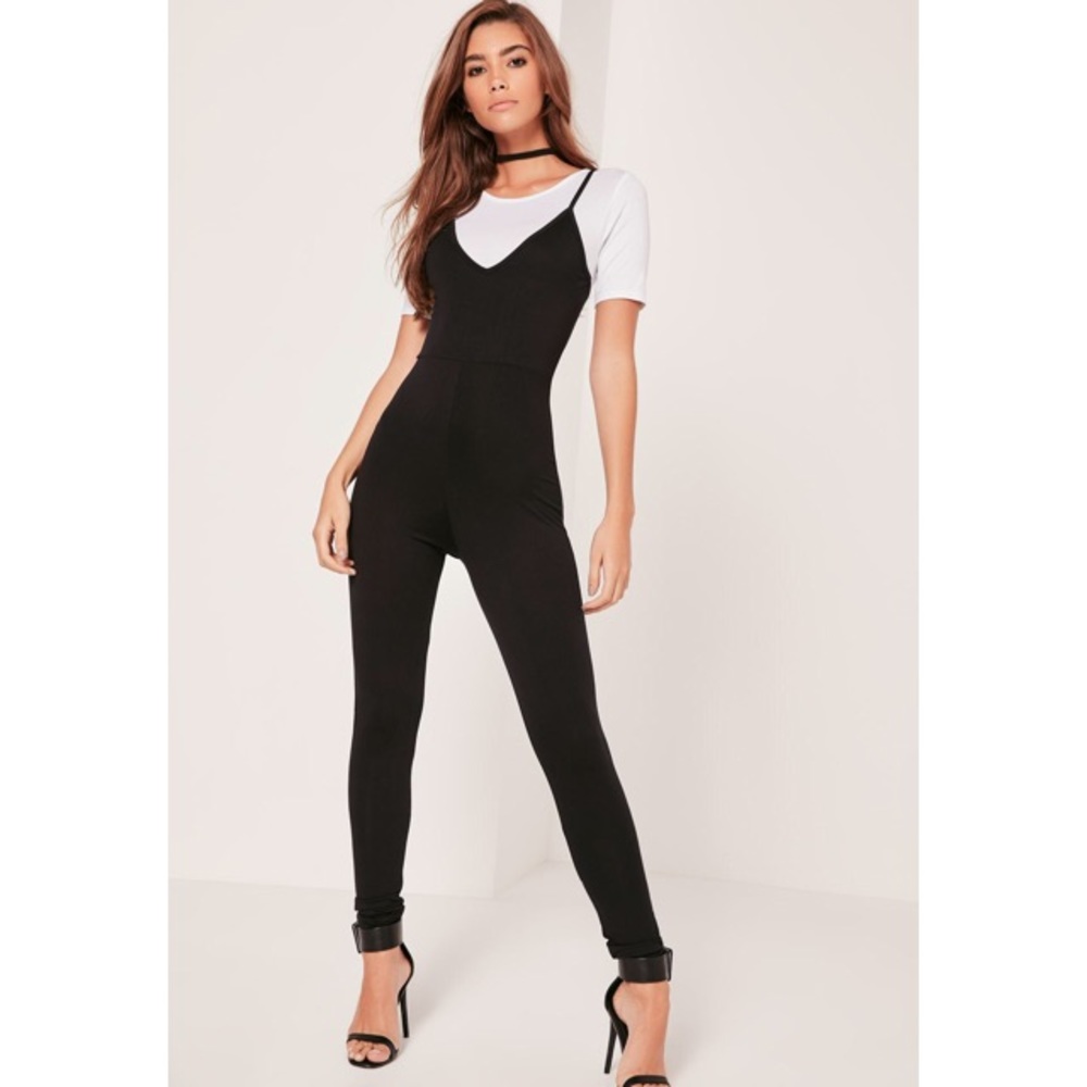 Missguided Black Jumpsuit