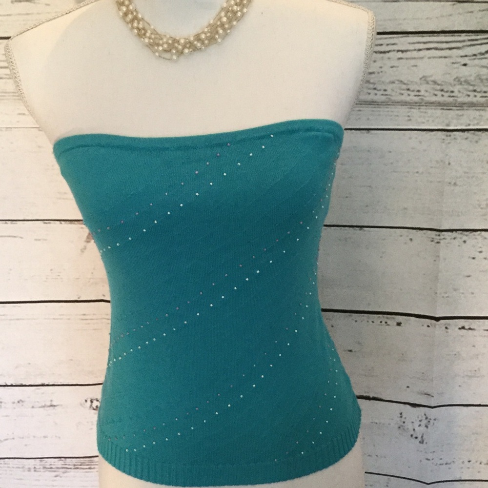 Turquoise top (matches bolero) by Lucidify beaded