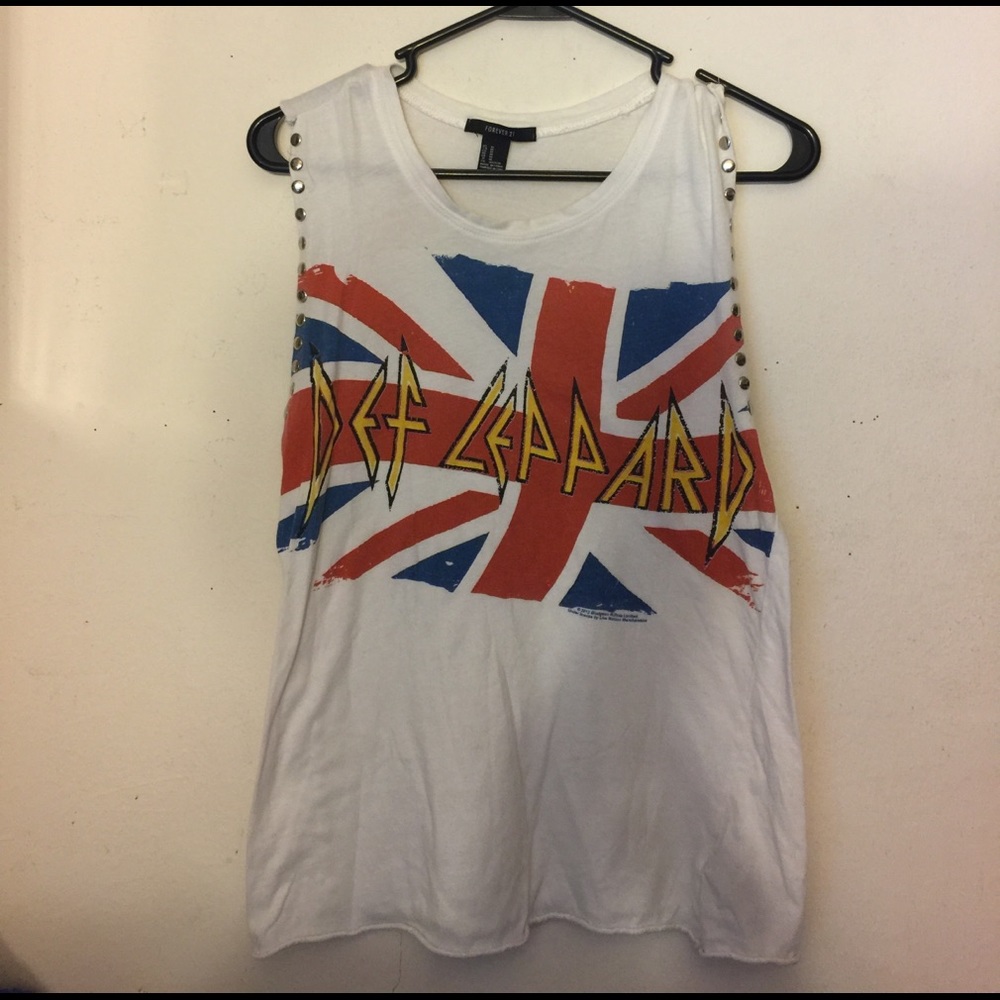 Forever 21 Def Leppard Muscle Tank