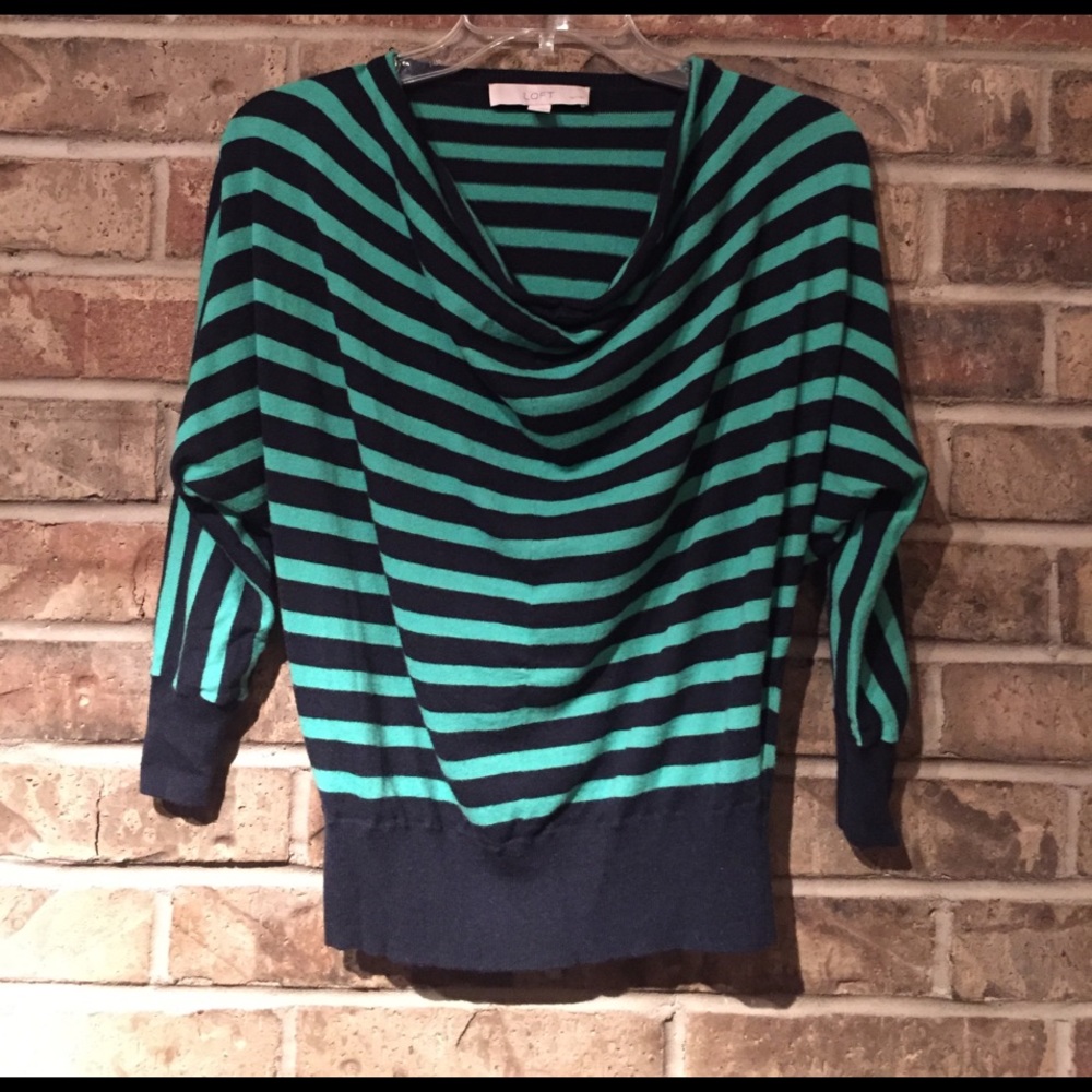 LOFT Dolman Sleeve Cowl Neck Light Sweater