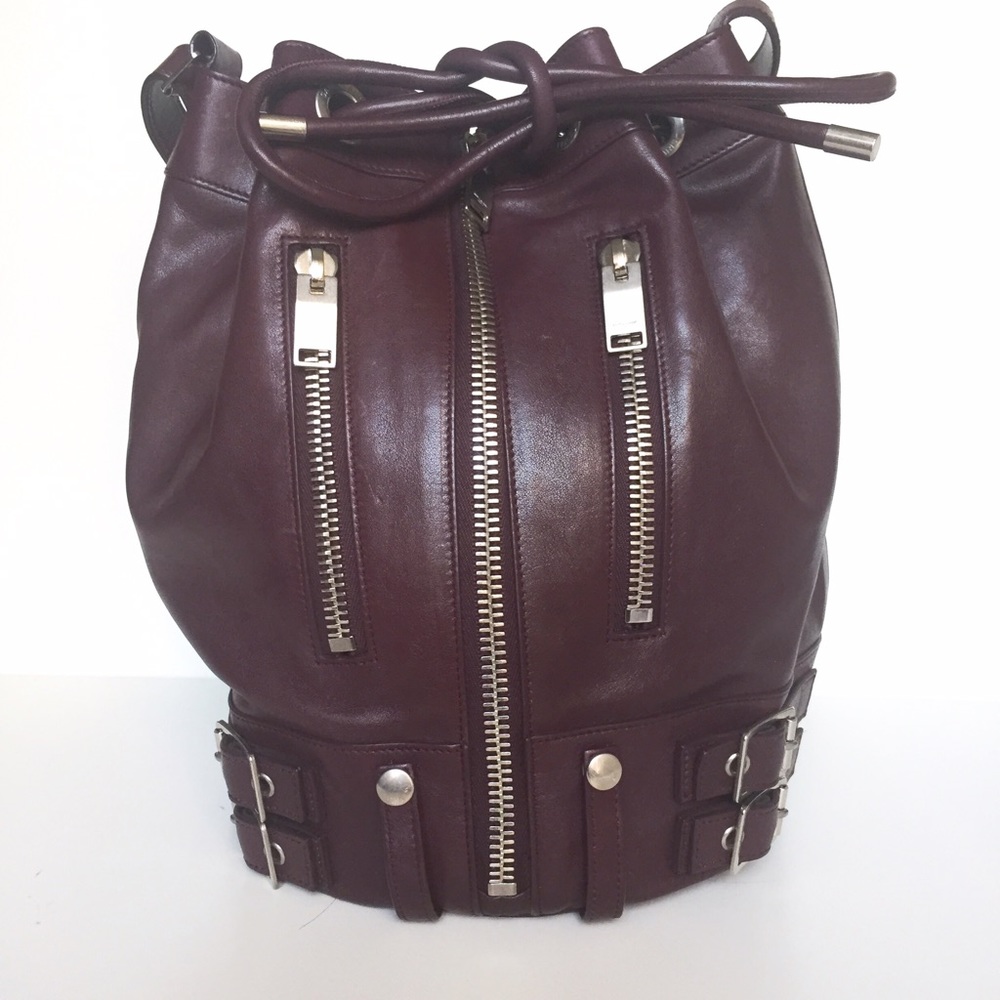 🌟Authentic Saint Laurent Rider bucket Leather Bag