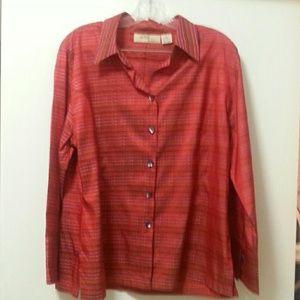 Anu by natural Button Down Silk Blouse