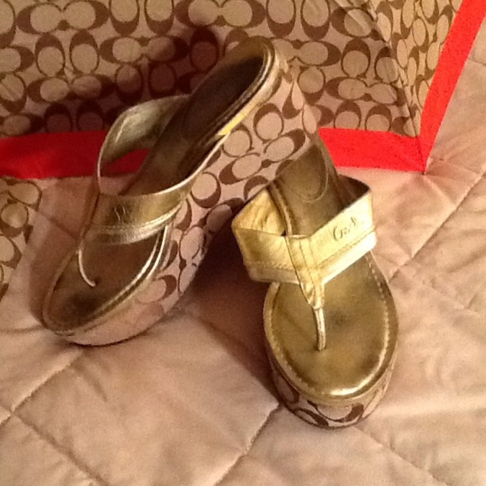 Coach Wedge Sandals