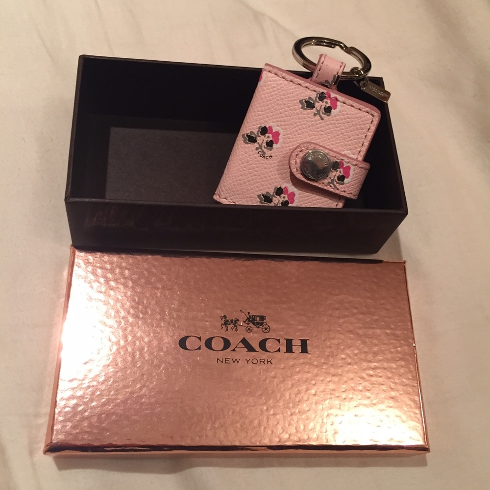 Coach photo keychain