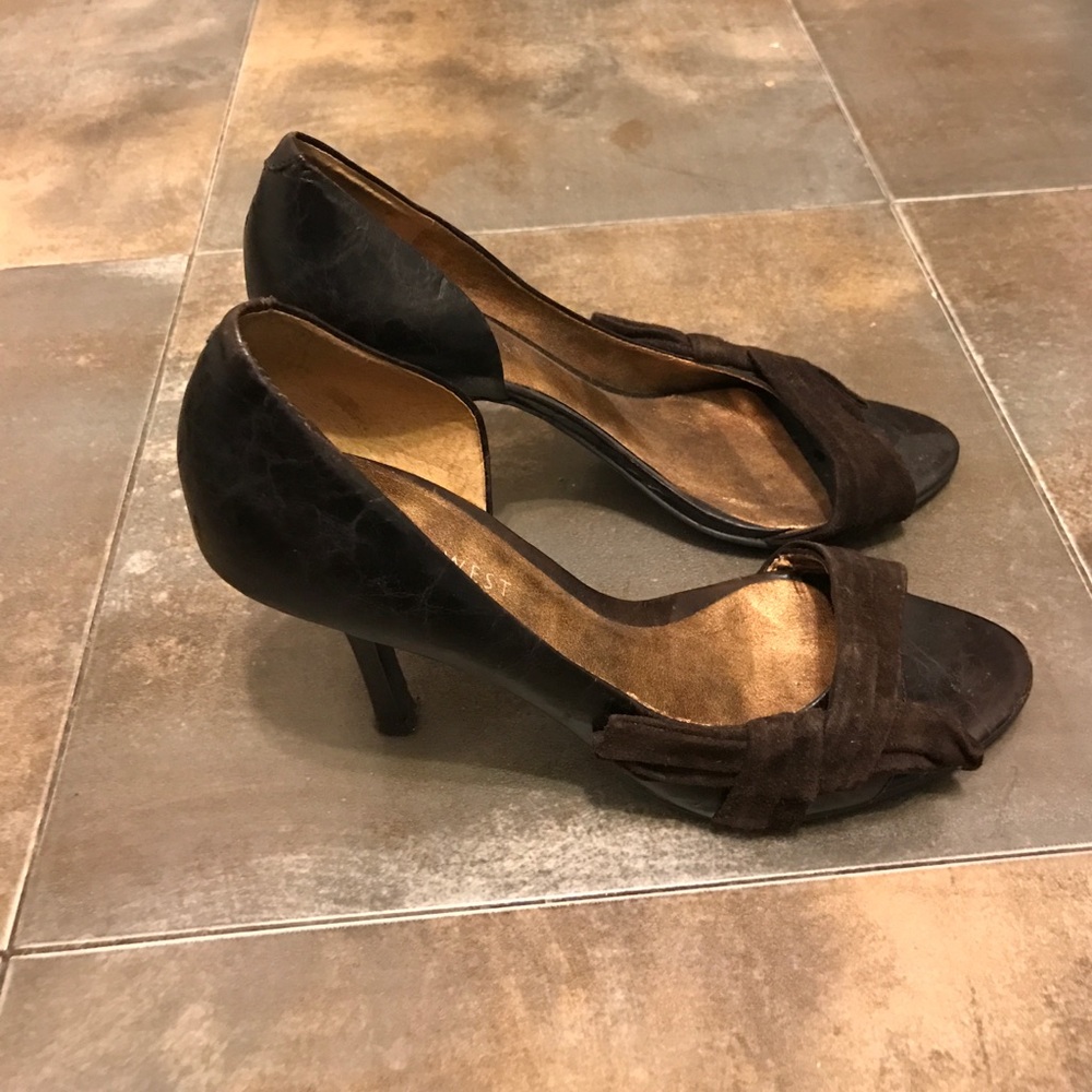 Brown Nine West heels