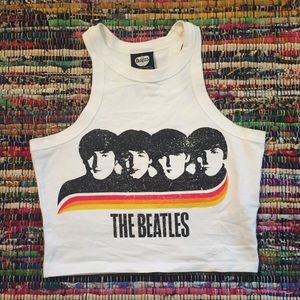Beatles Graphic Crop Top