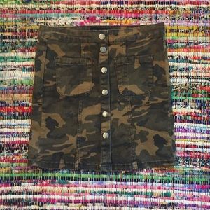 Camo Mini Skirt