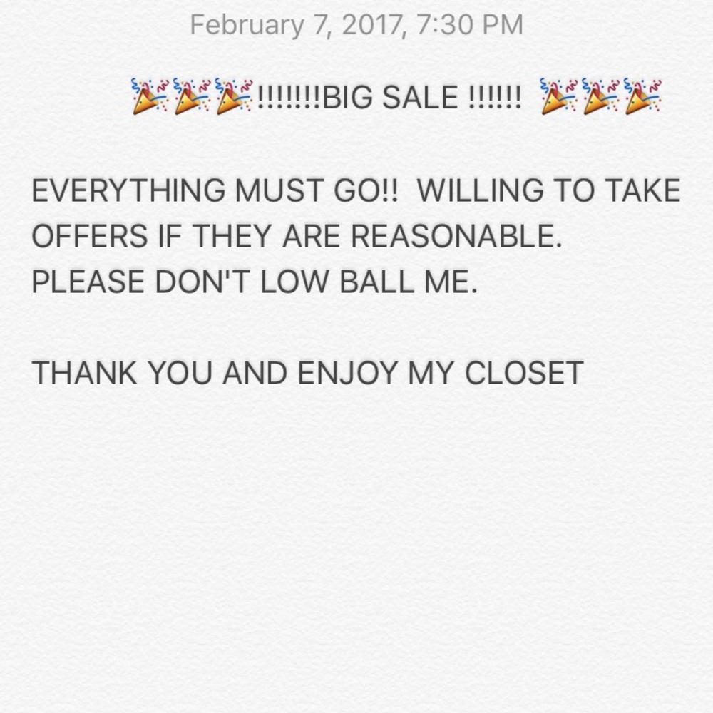 BIG SALE
