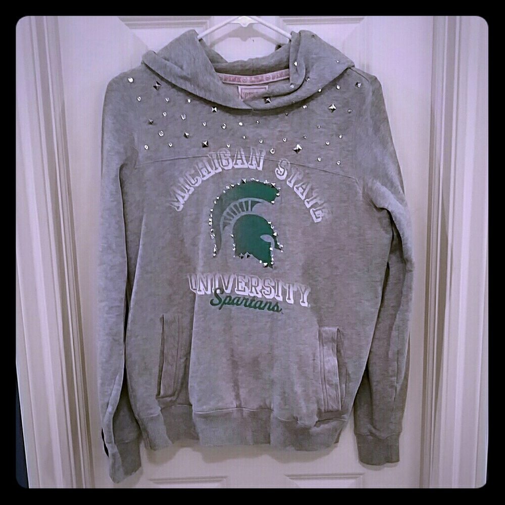 Victoria's Secret PINK Michigan State Stud Hoodie