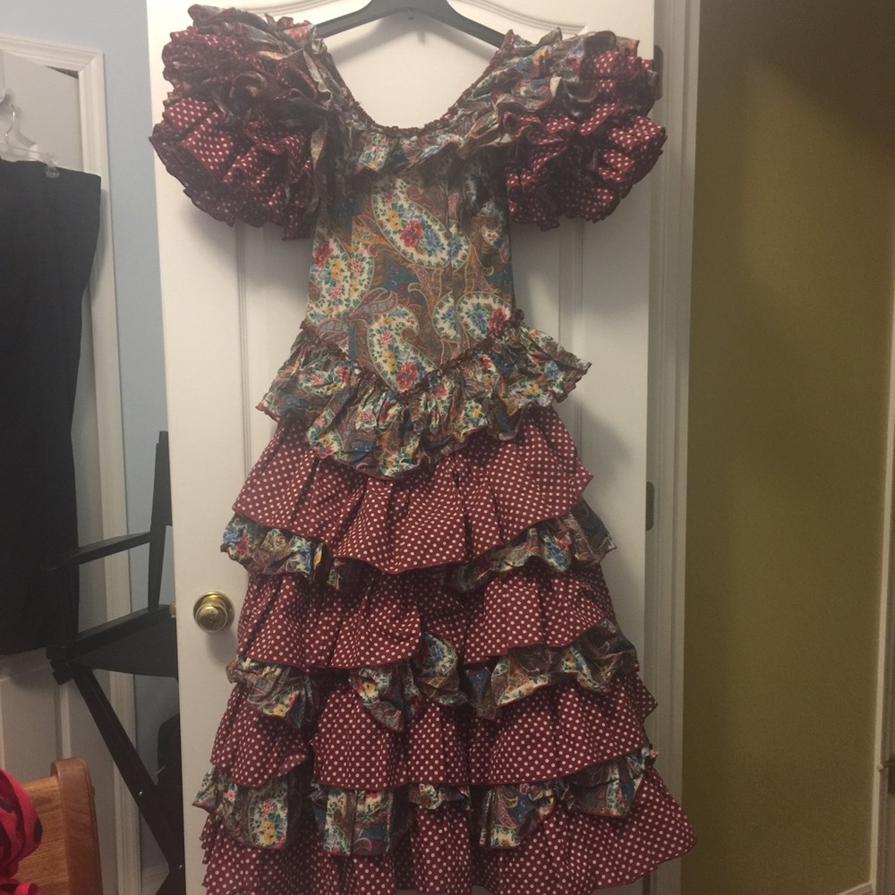 Flamenco sevillana dress