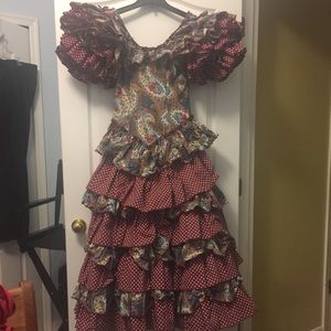 Flamenco sevillana dress