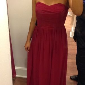 Deep red prom dress in perfect condition