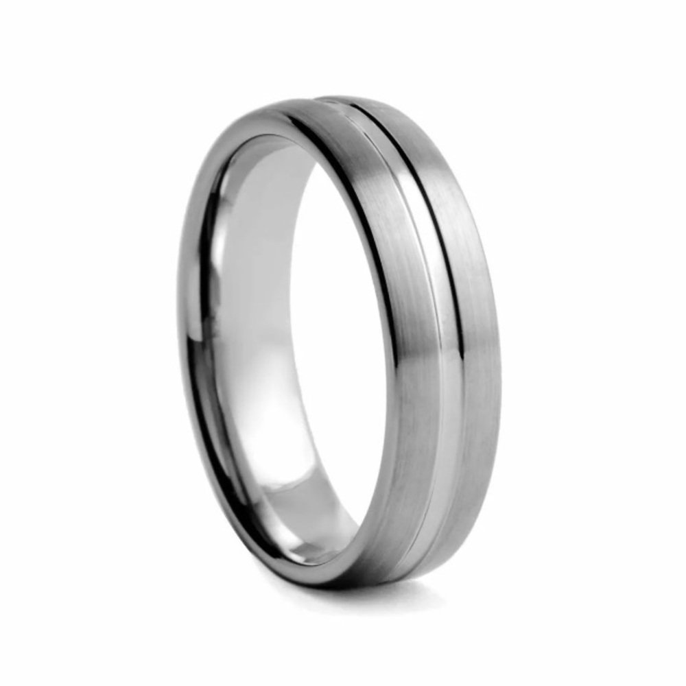 Tungsten ring 6mm sizes 9-12 B041