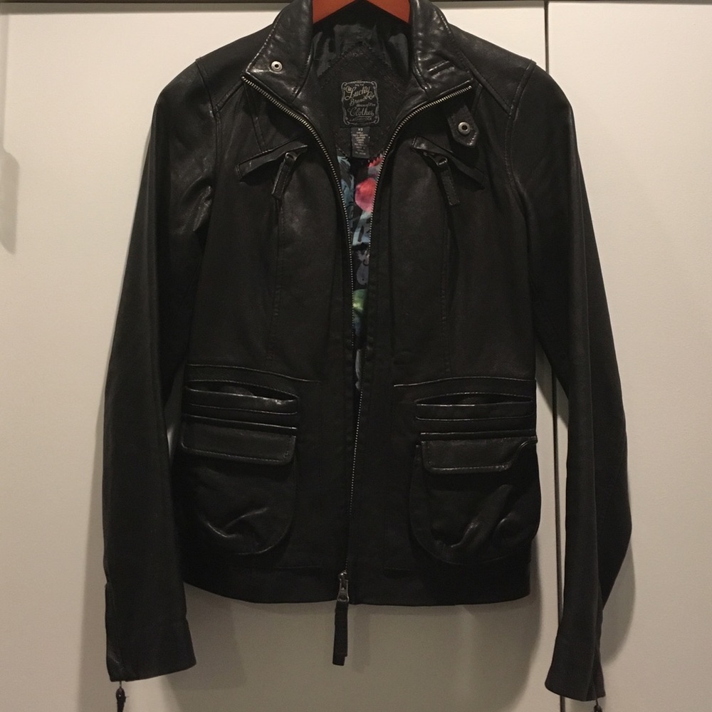Lucky brand leather jacket