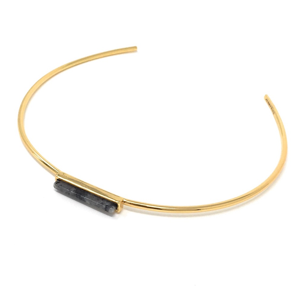 Jenny Bird Gold/Labradorite Lewis Choker. - Picture 3 of 3
