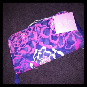 Vera Bradley Wallet: Navy and Pink Accordion