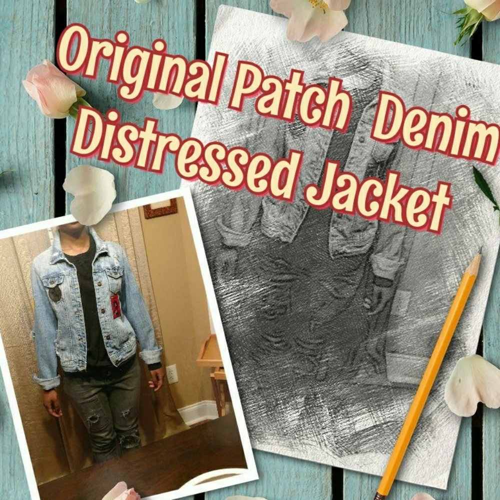 Original Patch Denim Jacket Size Large