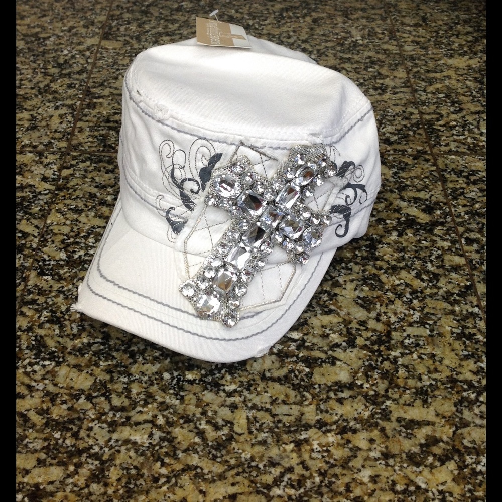 SOLD- SOLD -NWT Rhinestone cadet hat. Sold.