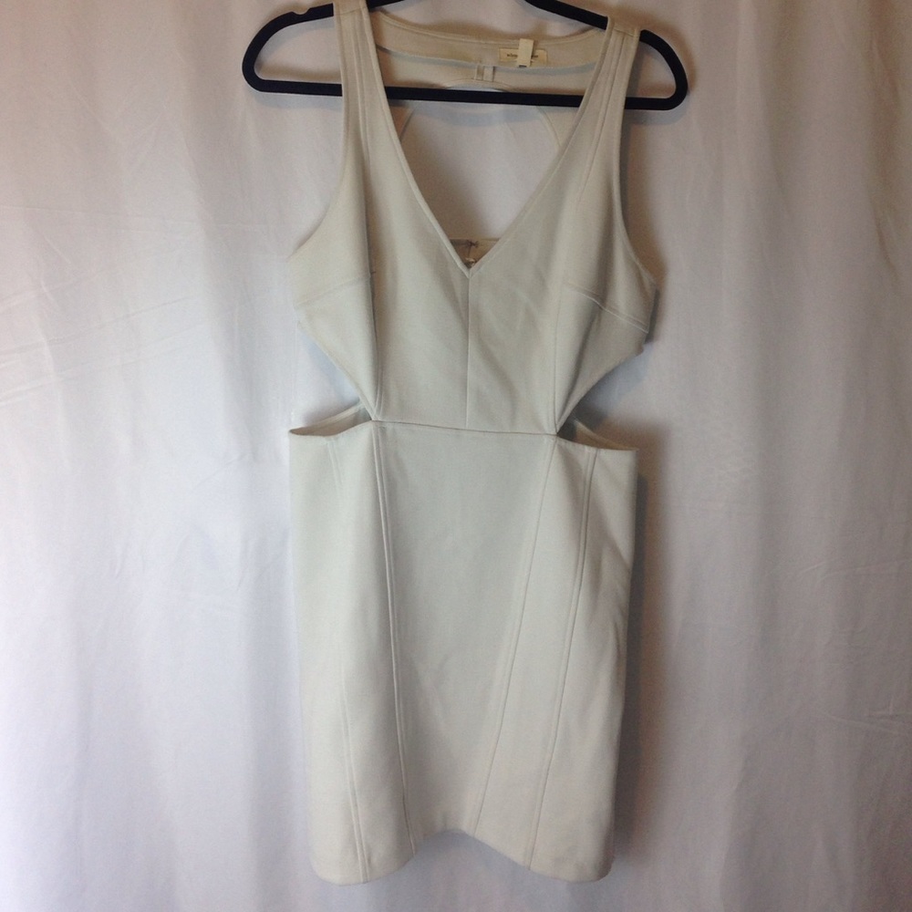 Urban Outfitters White Mini Cutout Dress