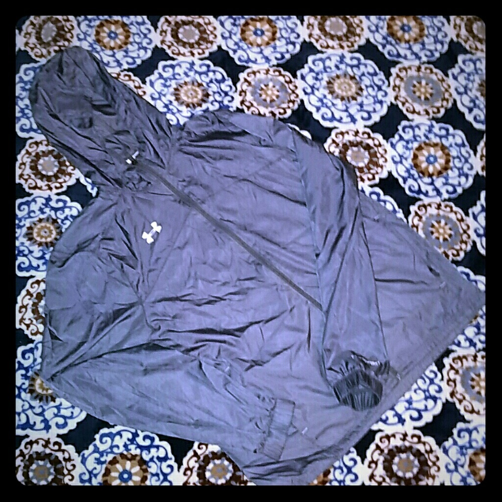 Under Armour Dark Gray Nylon Windbreaker