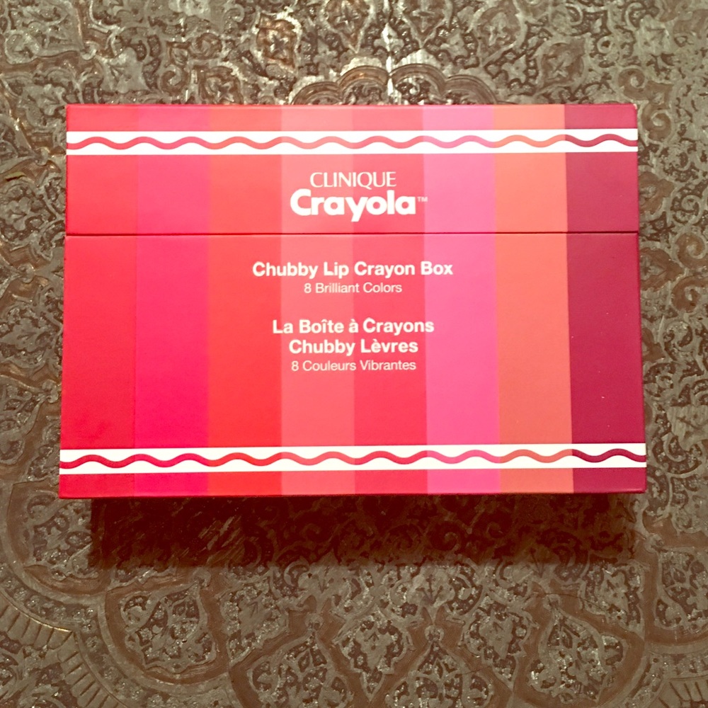 Clinique Crayola chubby stick crayon box