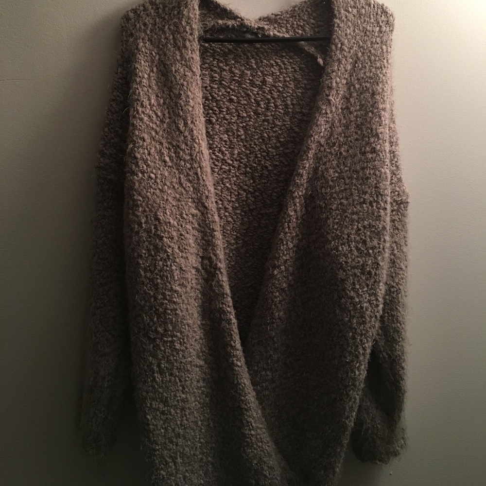 Long Fuzzy Cardigan