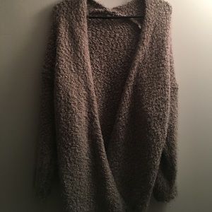 Long Fuzzy Cardigan