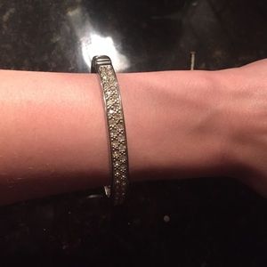 Silver & crystal bangle