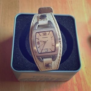 Fossil Ivory Leather Watch