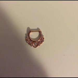 Rose gold septum ring