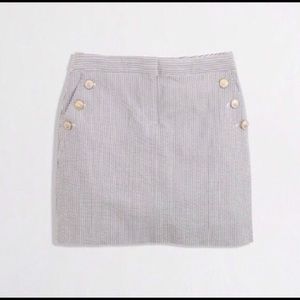 Seersucker jcrew mini skirt