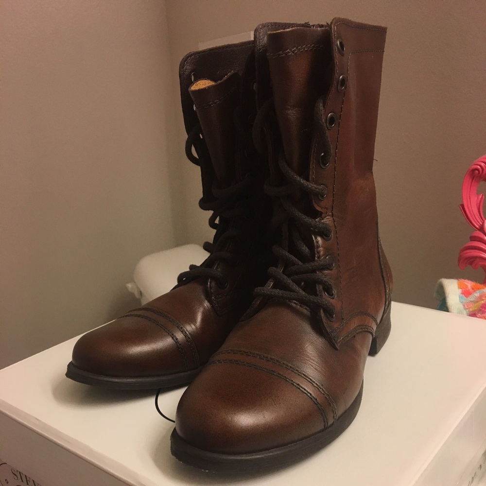 Steve Madden Troopa Combat Boots.