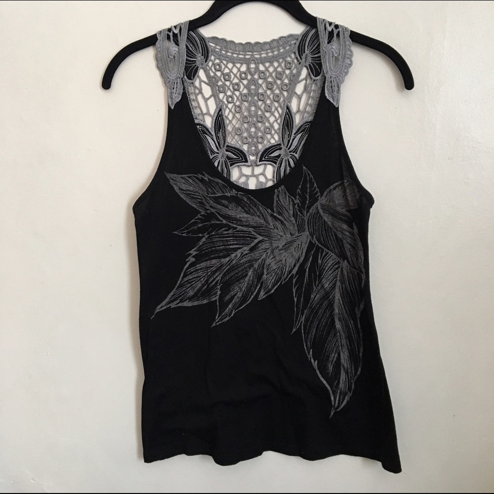 Embroidered tank