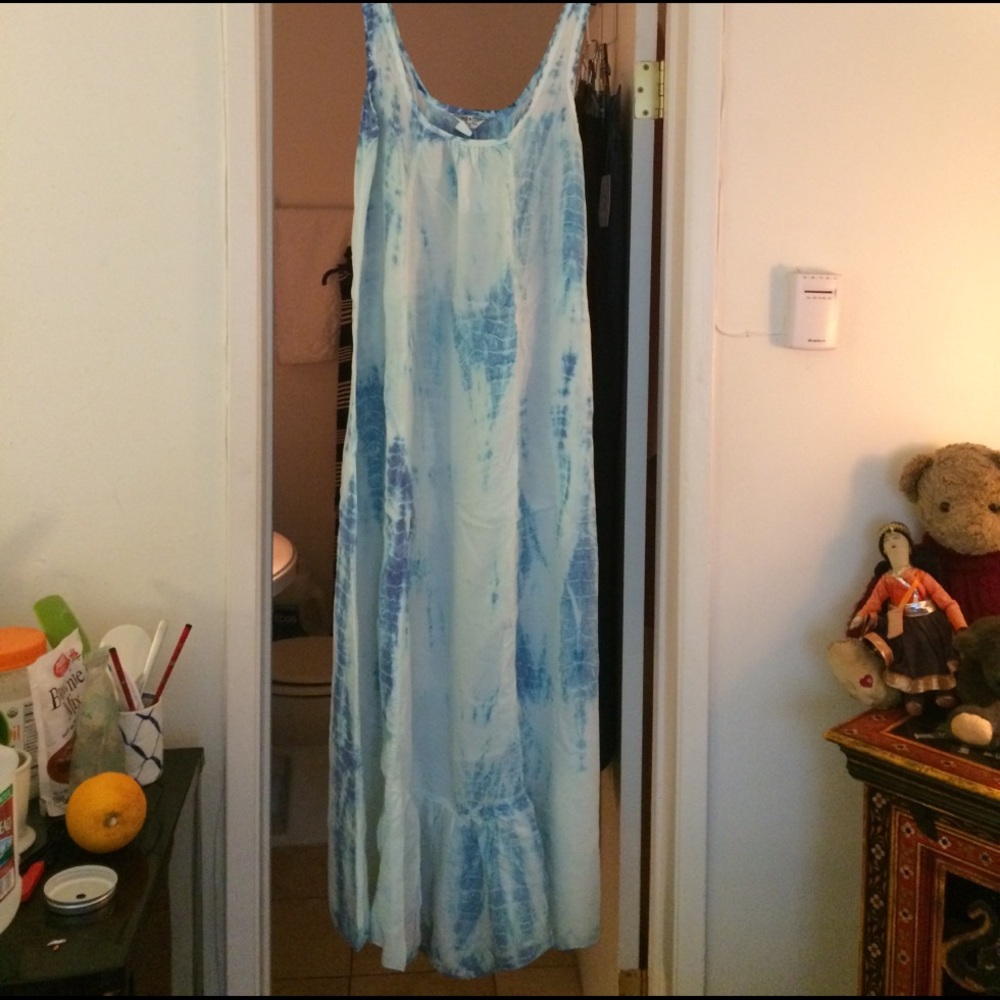 Hardtail tie dye maxi prairie dress NWT
